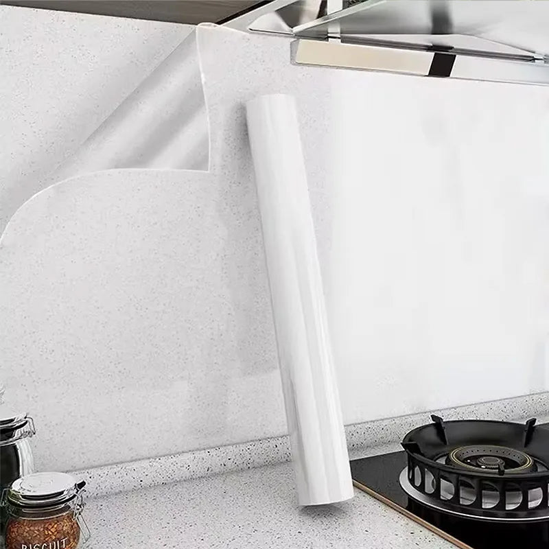 Heat-Resistant Adhesive Wallpaper for Kitchens – 45cm Clear, Grease-Proof