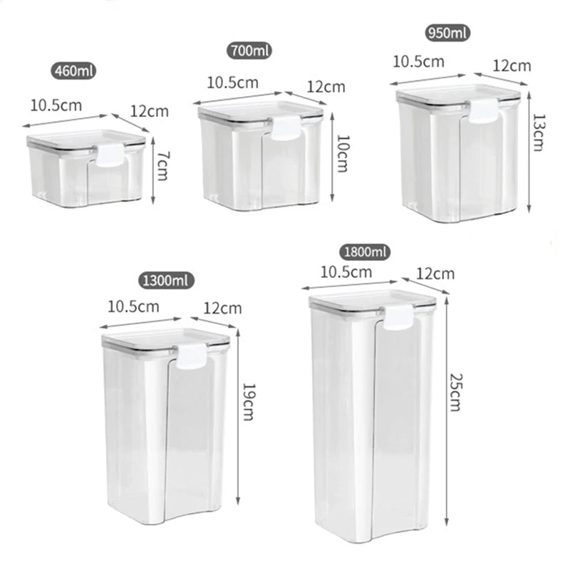 Airtight Kitchen Storage Containers – Moisture-Proof Jar Set
