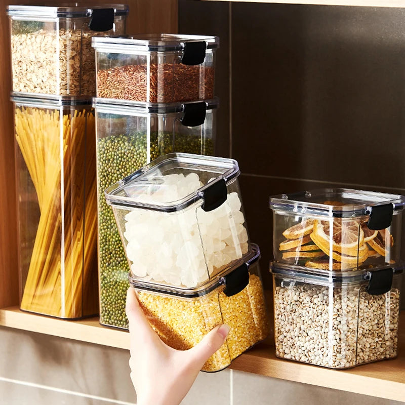 Airtight Kitchen Storage Containers – Moisture-Proof Jar Set
