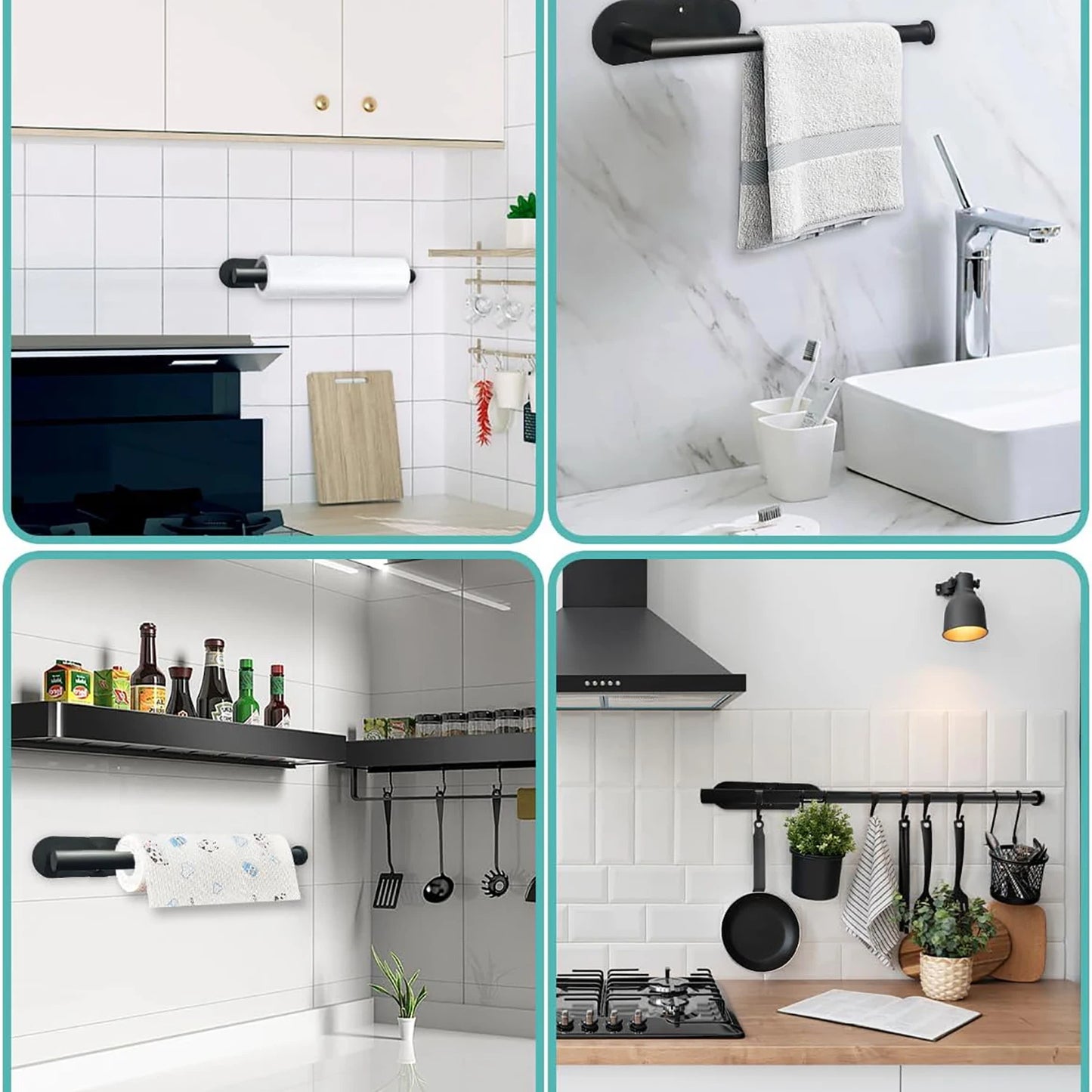 Adhesive Toilet Paper Holder – No Drilling Required