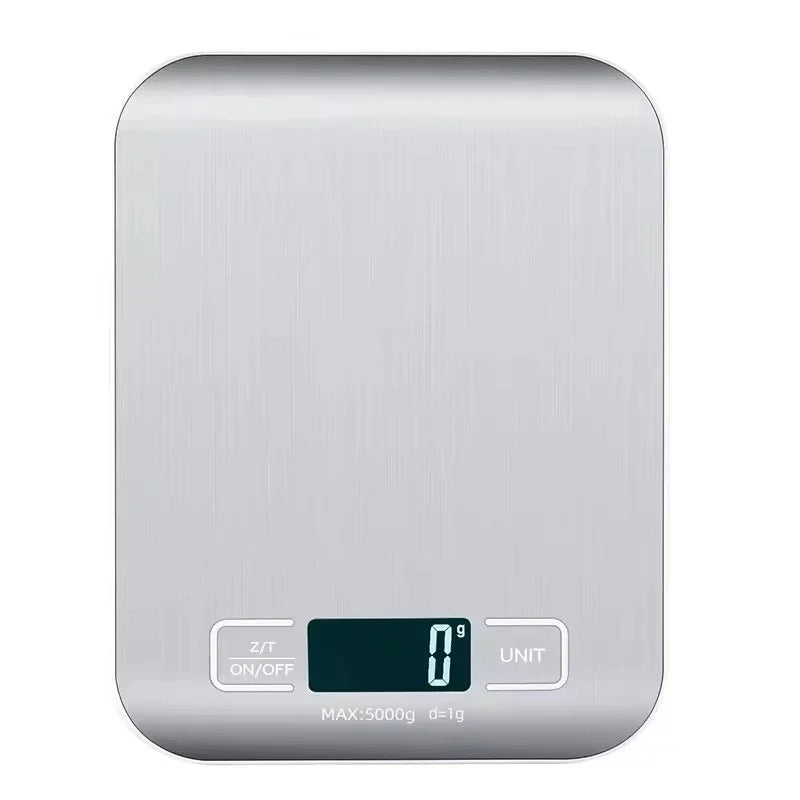 Digital LED Kitchen Scale – 10kg, 1g Precision, Stainless Steel