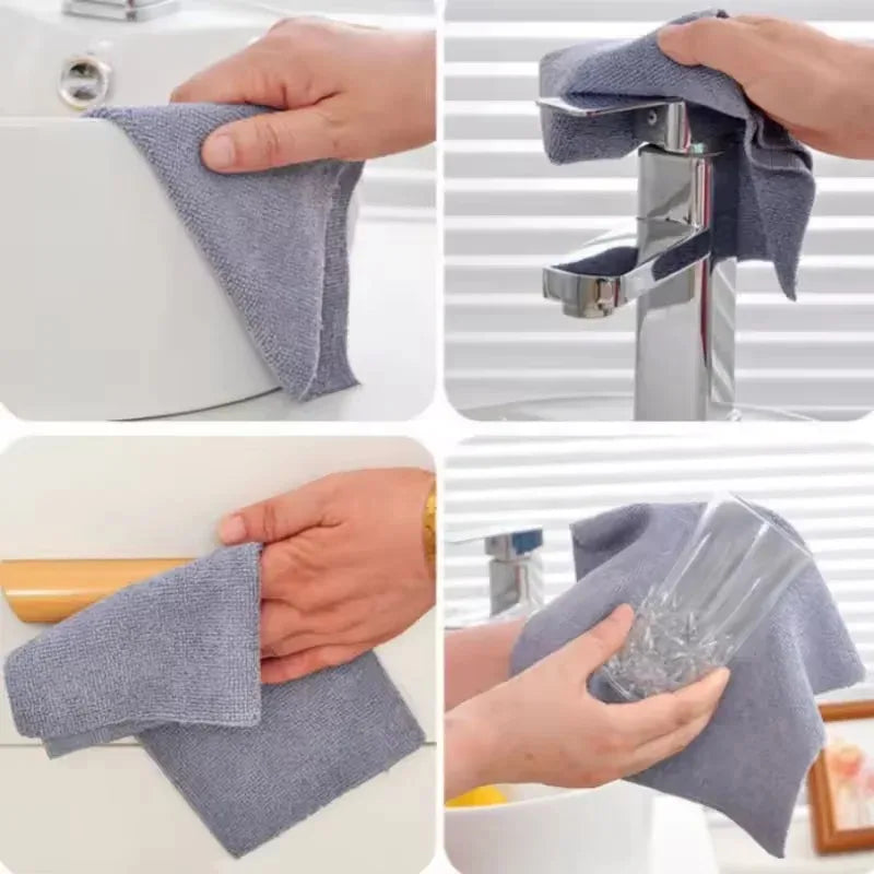 Reusable Microfiber Cleaning Wipes – Washable Roll of 20