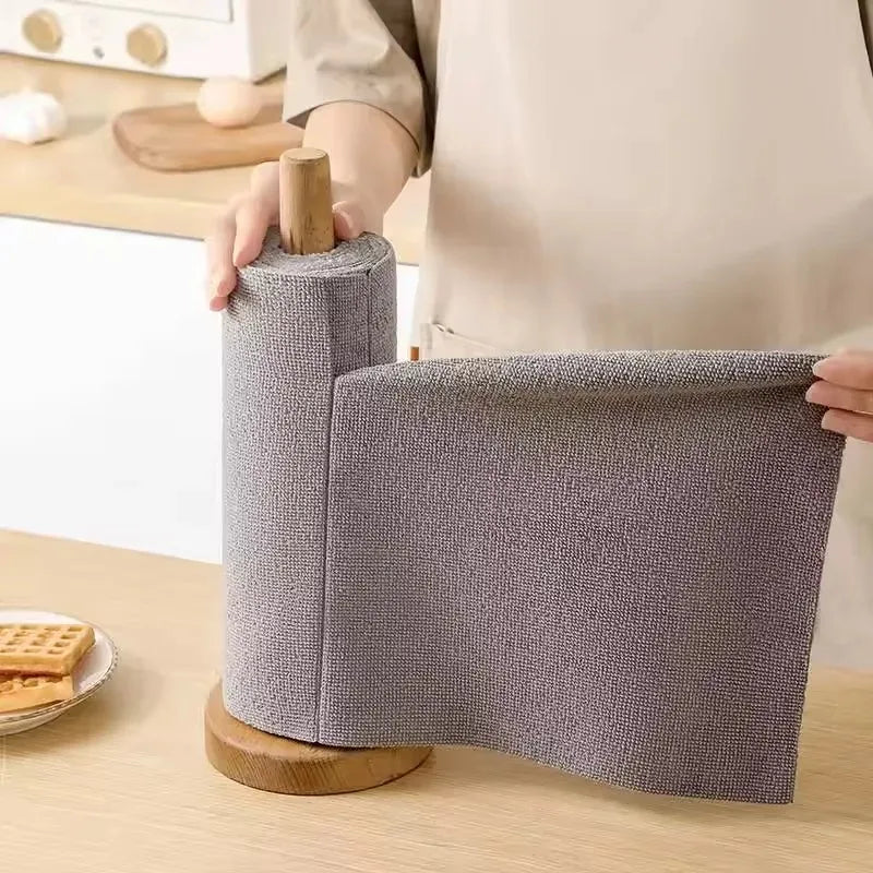 Reusable Microfiber Cleaning Wipes – Washable Roll of 20