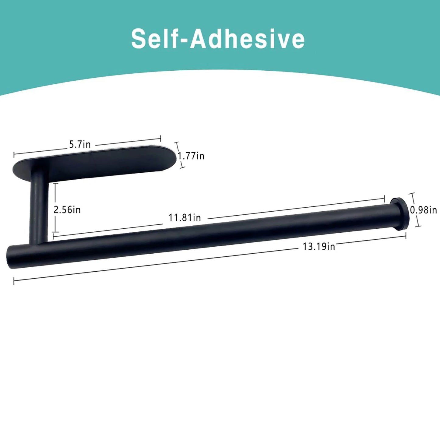 Adhesive Toilet Paper Holder – No Drilling Required