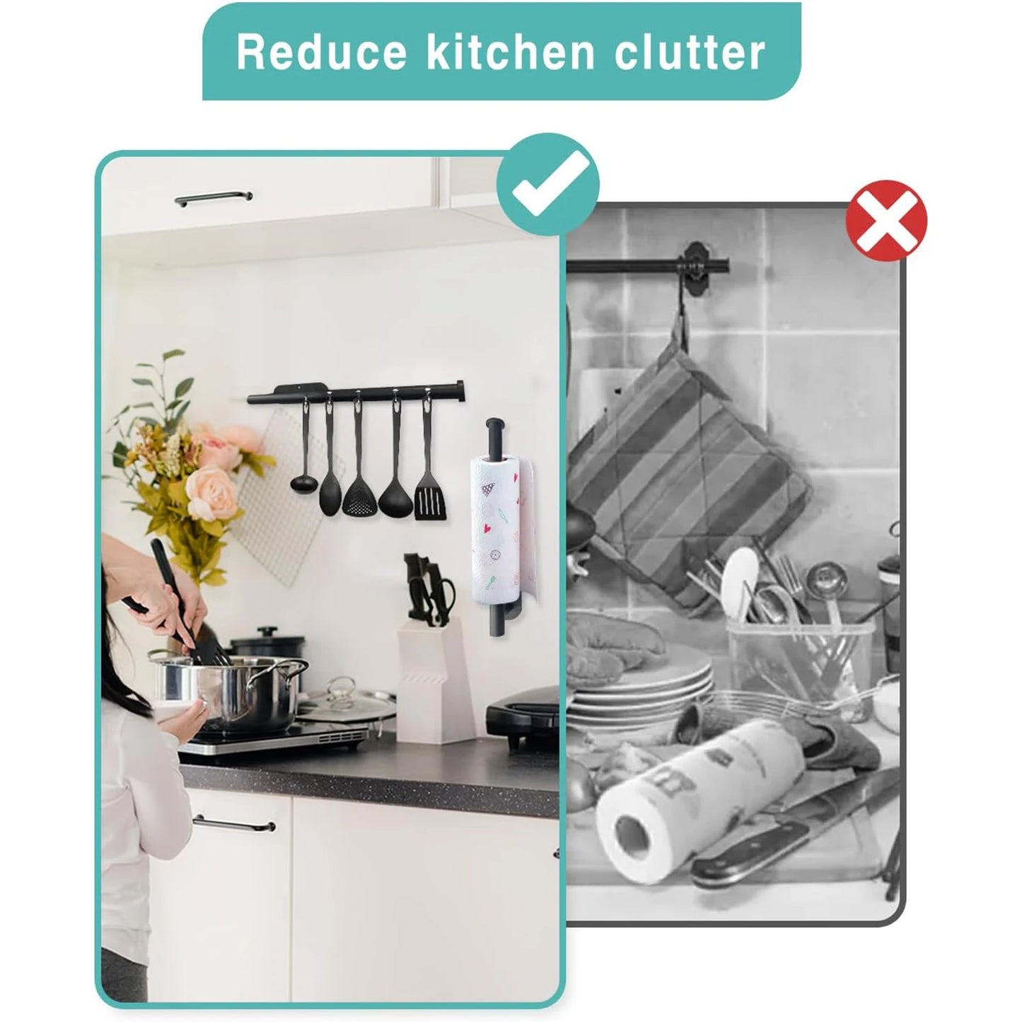 Adhesive Toilet Paper Holder – No Drilling Required